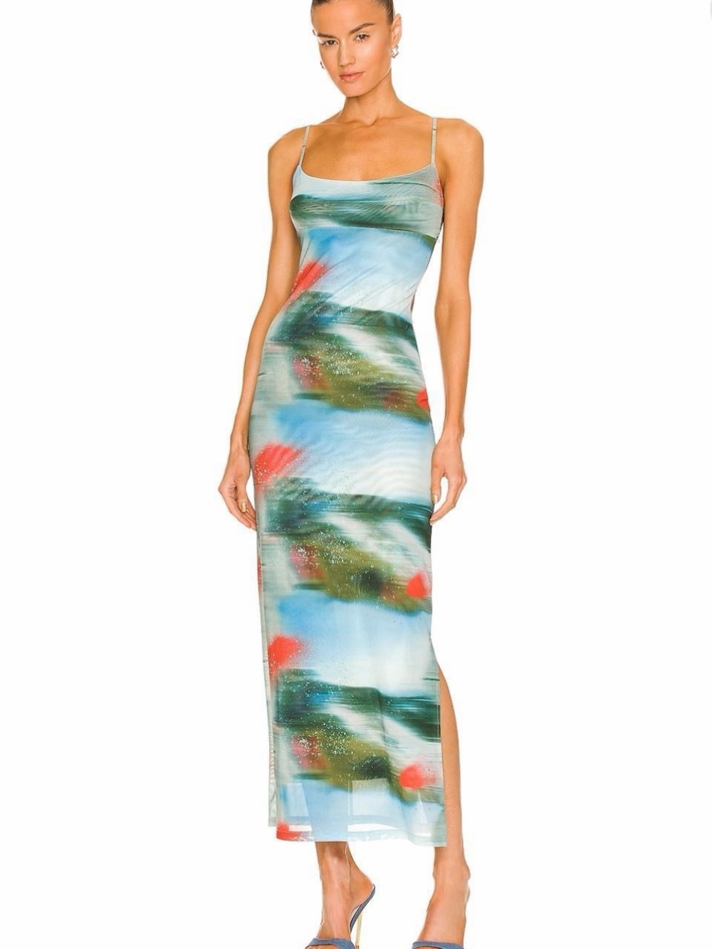 Miaou Thais Dress in Motion Blue Size XS